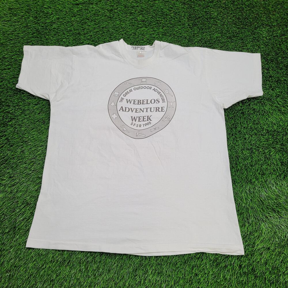 Vintage 1995 Webelos Adventure Week Shirt XL 24x30 SFSR